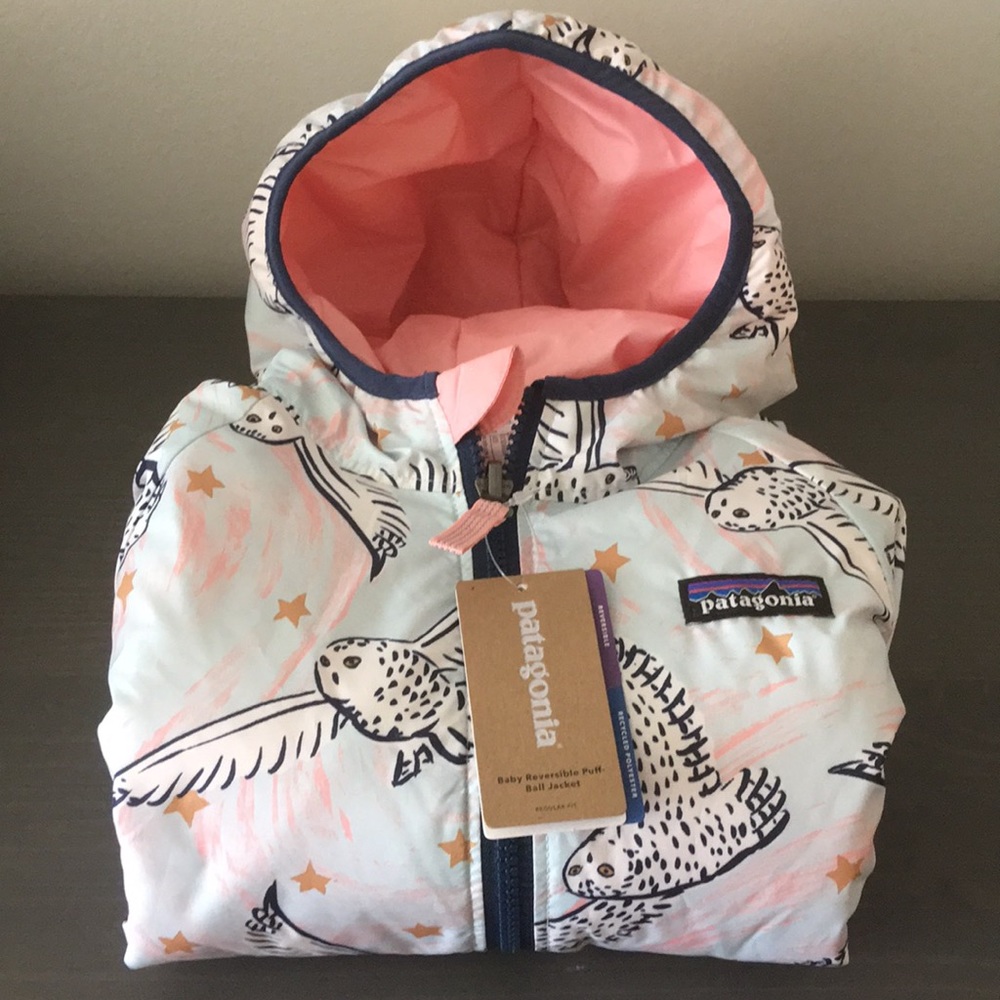 Patagonia - Reversible Snowy Owl Coat - 4T